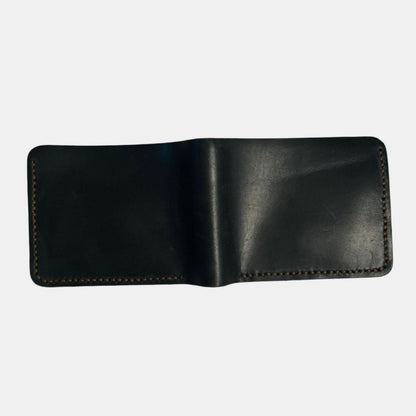 NAWAL BIFOLD LEATHER WALLET-BLACK