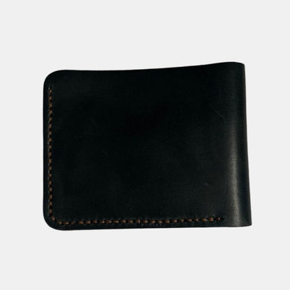 NAWAL BIFOLD LEATHER WALLET-BLACK